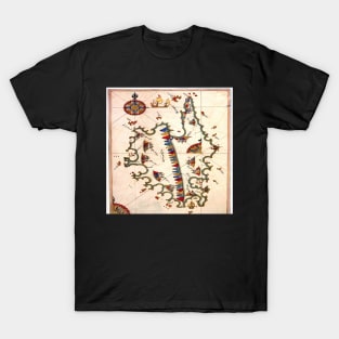 Corsica in a manuscript T-Shirt